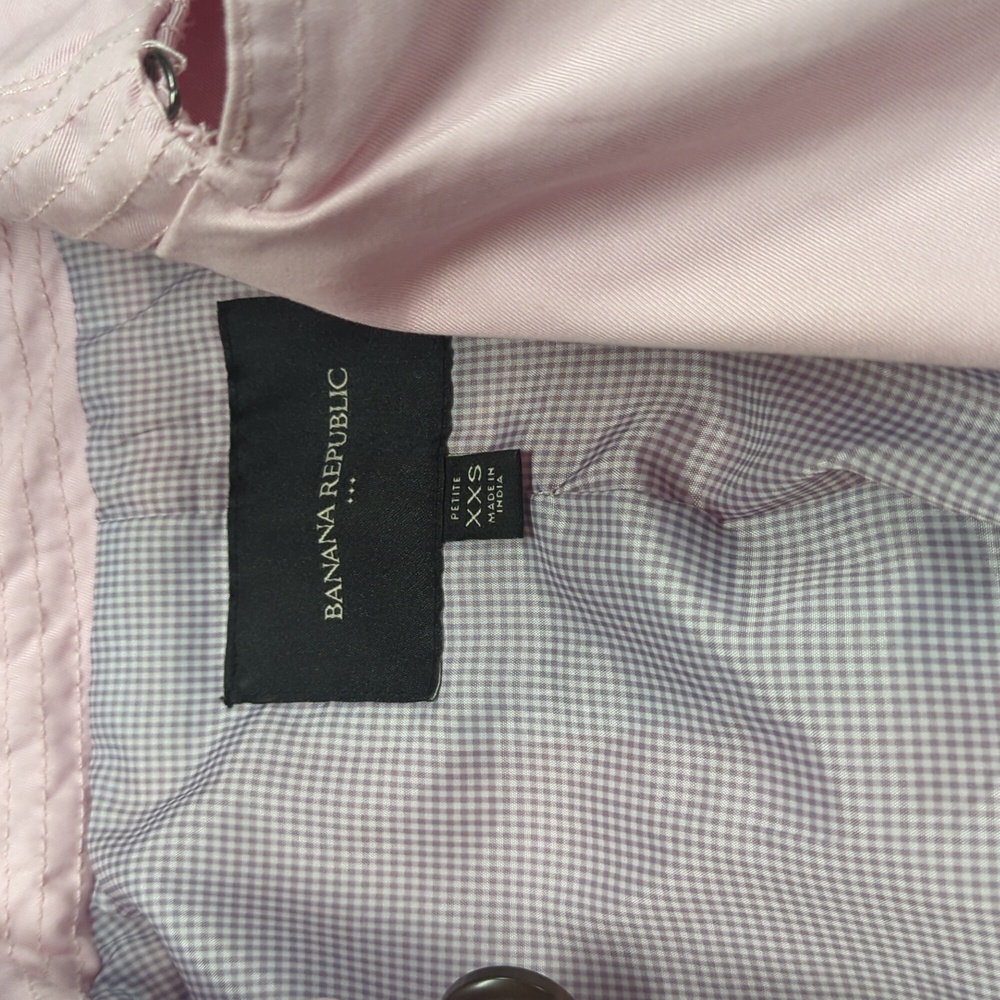 Banana Republic Pink Trench Coat - Picture 3 of 4